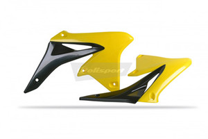 Polisport - Radiator Scoops Rmz250 Oem Color 10-14 Black/yellow Rm01 - 8413600003