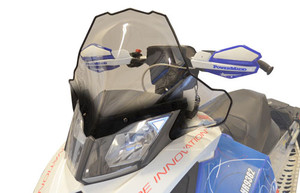 Powermadd - Ski Doo Tall Clear W/black Fade - 13432 Powermadd - Ski Doo Tall Clear W/black Fade - 13432