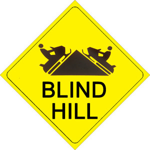 Voss Signs - Yellow Plastic Reflective Sign 12" - Blind Hill - 485 BH YR Voss Signs - Yellow Plastic Reflective Sign 12" - Blind Hill - 485 BH YR