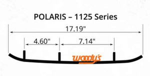 Woodys - 4" X 60â° Turning 1 1/2" End Pad With Hard Weld - AP4-1125