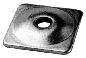 Woodys - Square Aluminum Plate 7mm Pkg 24 - ASW-3725