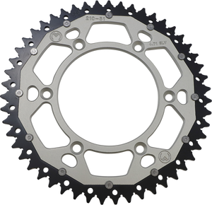 Moose Racing - Dual Sprocket - Silver - 51 Tooth - Dual Sprocket - 1210-210-51-11X