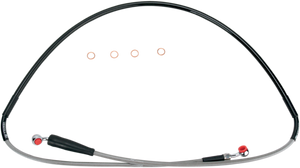 Moose Racing - Brake Line - Front - Stainless Steel  - DR-Z 400 SM - Stainless Steel Braided Brake Line - S01-1-038/P