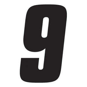 Factory Effex - Fx 2015 Numbers Standard 6" Black 9 - 934689