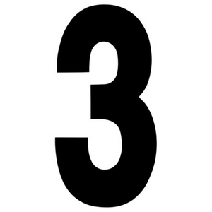 Factory Effex - Fx 2015 Numbers Standard 8" Black 3 - 939803 Factory Effex - Fx 2015 Numbers Standard 8" Black 3 - 939803