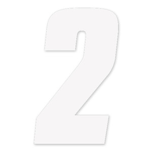 Factory Effex - Fx 2015 Numbers Factory 4" White 2 - 08-90012
