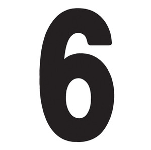 Factory Effex - Fx 2015 Numbers Pro 5" Black 6 - 03-0276