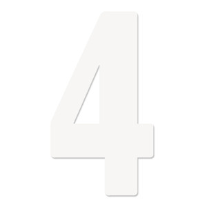 Factory Effex - Fx 2015 Numbers Pro 5" White 4 - 03-0204