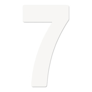 Factory Effex - Fx 2015 Numbers Pro 5" White 7 - 03-0207