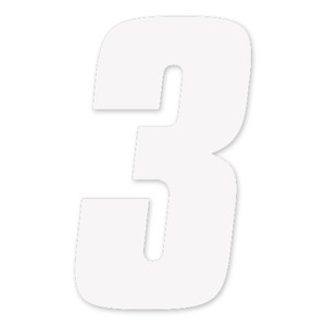 Factory Effex - Fx 2015 Numbers Factory 6" White 3 - 08-90053