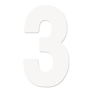 Factory Effex - Fx 2015 Numbers Pro 7" White 3 - 895973