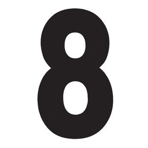 Factory Effex - Fx 2015 Numbers Pro 7" Black 8 - 894146