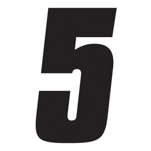 Factory Effex - Fx 2015 Numbers Factory 7" Black 5 - 08-90085