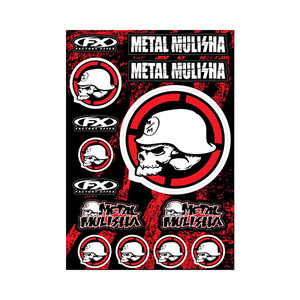 Factory Effex - Fx 2015 Sponsor/logo Sticker Sheets Metal Mulisha - 16-68052