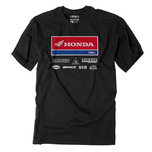 Factory Effex - 2021 Honda Racewear T-shirt / Black Xxl - 24-87328