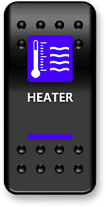 Moose Utility - Rocker Switch - Heater - Blue - Rocker Switch - MOOSE HTR-PWR Moose Utility - Rocker Switch - Heater - Blue - Rocker Switch - MOOSE HTR-PWR