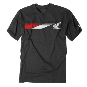 Factory Effex - Honda Speed Men's T-shirt / Heather Charcoal (l) - 19-87304
