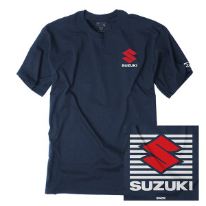 Factory Effex - Factory Effex Suzuki Shutter T- Shirt /navy (m) - 20-87402