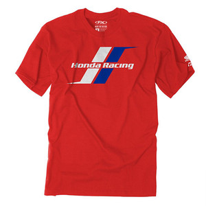 Factory Effex - Honda Stripes Men's T-shirt / Red (xxl) - 22-87308