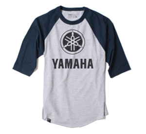 Factory Effex - Factory Effex Yamaha Baseball T-shirt / Heather-navy (xxl) - 17-87228 Factory Effex - Factory Effex Yamaha Baseball T-shirt / Heather-navy (xxl) - 17-87228