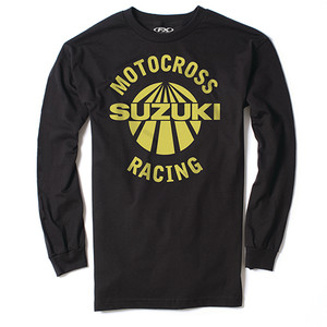 Factory Effex - Factory Effex Suzuki Vet Long Sleeve T-shirt / Black M - 23-87412