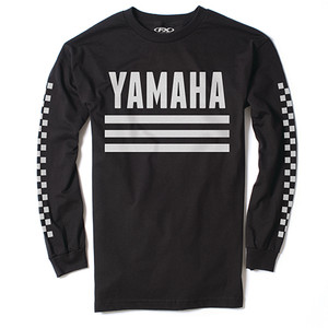 Factory Effex - Factory Effex Yamaha Racer Long Sleeve T-shirt / Black L - 23-87214