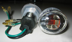 K&s - Marker Lights, Flat Oval, Mini(s/f) Clear - 25-8281