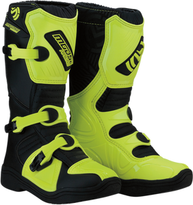 Moose Racing - M1.3 Boots - Black/Hi-Viz Yellow - Size 2 - M1.3 Youth Boots - 3411-0445