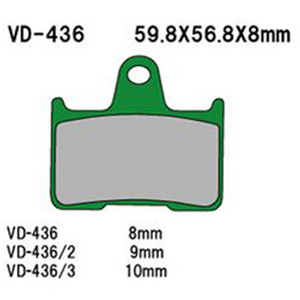 Vesrah - Vesrah Semi-metallic Brake Pads, Vd-436/3 - VD-436/3