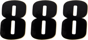 Moose Racing - Race Number 8 - Black - 4.5" - Vinyl Race Numbers - 80018