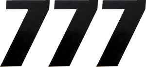 Moose Racing - Race Number 7 - Black - 6" - Vinyl Race Numbers - 80117