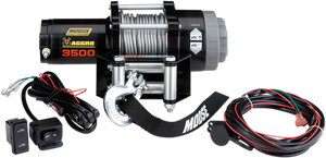 Moose Utility - 3500 LB Winch - Wire Rope - Aggro Winch - 104308 Moose Utility - 3500 LB Winch - Wire Rope - Aggro Winch - 104308