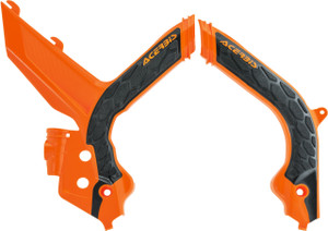 Acerbis - X-grip Frame Guards Orange/black - 2783155225
