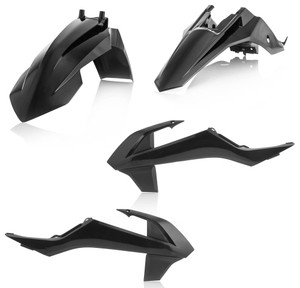 Acerbis - Plastic Kit Black - 2449620001 Acerbis - Plastic Kit Black - 2449620001
