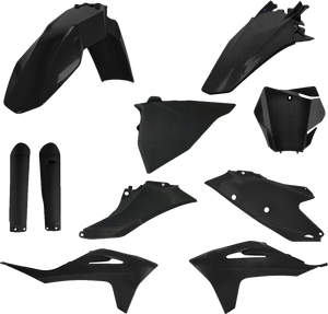 Acerbis - Full Plastic Kit Gas Black Metallic - 2872797440
