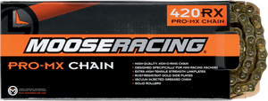 Moose Racing - 420 RXP Pro-MX Chain - Gold - 96 Links - 420 RXP Pro-MX Chain - M576-00-96