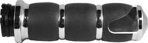 Avon - Velvet Air Grips W/cable Throttle Boss Chrome - AIR-93-BOSS Avon - Velvet Air Grips W/cable Throttle Boss Chrome - AIR-93-BOSS