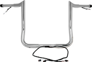 Baggernation - 14" Monkey Bagger Bar Prewired Chrome `14-up Touring - MBBPW-14 C Baggernation - 14" Monkey Bagger Bar Prewired Chrome `14-up Touring - MBBPW-14 C