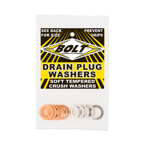 Bolt - Crush Washers 14x22.3mm 10/pk 5 Aluminum & 5 Copper - DPWM14.223-10