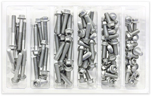 Bolt - M6 Euro Torx Flange Bolt Assortment 100 Piece Kit - SV-M6EURO