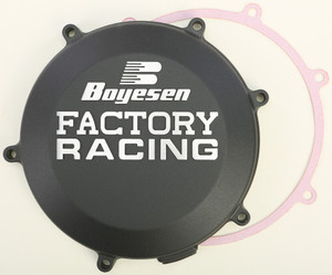 Boyesen - Motorcycle Clutch Cover Black - CC-18AB
