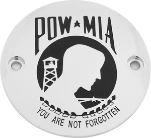 Custom Engraving - M8 Timer Cover Pow-mia Chrome - POW01-63 Custom Engraving - M8 Timer Cover Pow-mia Chrome - POW01-63