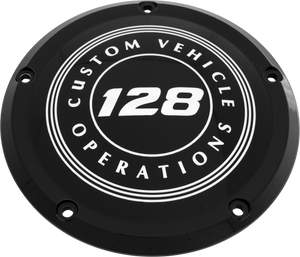 Custom Engraving - 6   M8 Softail Derby Cover 128 Cvo Black - 128-09-67BG Custom Engraving - 6   M8 Softail Derby Cover 128 Cvo Black - 128-09-67BG