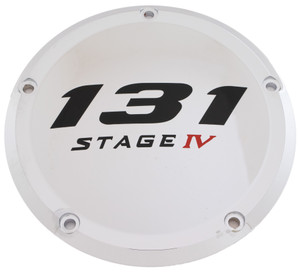 Custom Engraving - 7  M8 Flt/flh Derby Cover 131 Stage Iv Chrome - 131-05-46