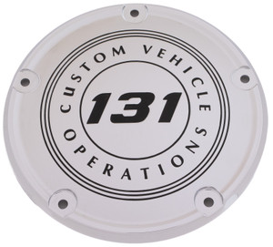 Custom Engraving - 6   M8 Softail Derby Cover 131 Cvo Chrome - 131-10-67 Custom Engraving - 6   M8 Softail Derby Cover 131 Cvo Chrome - 131-10-67