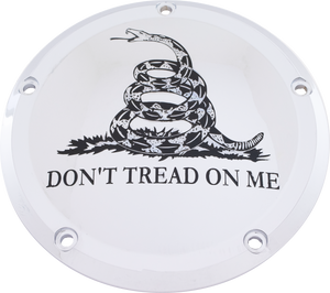 Custom Engraving - 7  M8 Flt/flh Derby Cover Don't Tread Chrome - PATR08-46