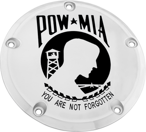 Custom Engraving - 7   Tc Derby Cover Pow-mia Chrome - POW01-12 Custom Engraving - 7   Tc Derby Cover Pow-mia Chrome - POW01-12