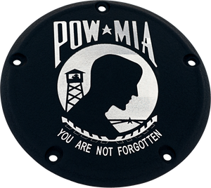 Custom Engraving - 7   Tc Derby Cover Pow-mia Black - POW02-12BG
