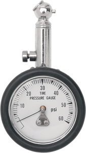 Drag Specialties - Gauge - Pressure - 60PSI - 45 Degrees - Tire Pressure Gauge - DS181211-1BCSC2