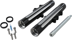 Arlen Ness - Hot Legs Fork Legs - Dual Disc - Deep Cut - Black - '00-'07 FLT - Dual-Disc Hot Legs Fork Legs - 06-513 Arlen Ness - Hot Legs Fork Legs - Dual Disc - Deep Cut - Black - '00-'07 FLT - Dual-Disc Hot Legs Fork Legs - 06-513